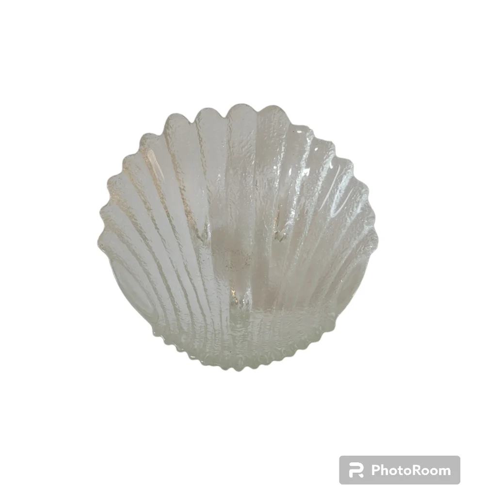 Vintage Footed Clam Shell Dish